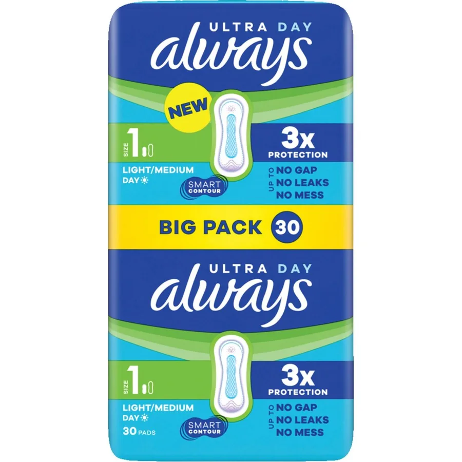 always Ultra Day size 1 30 pads