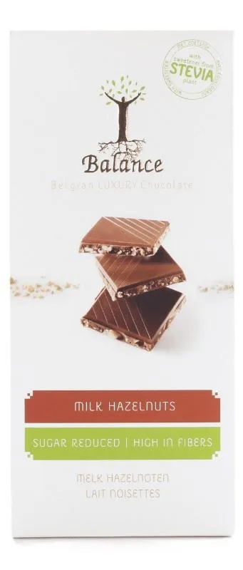 Balance Milk Hazelnuts Chocolate 85g - sugar reduced