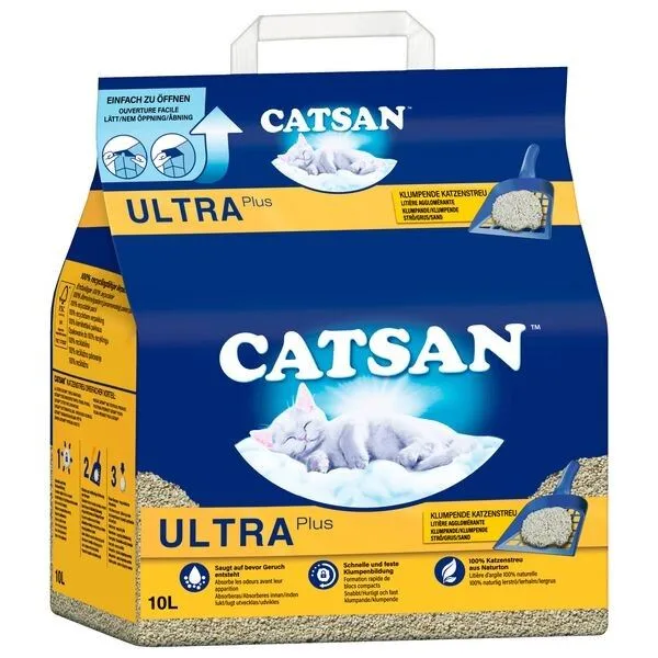 Catsan Ultra Plus Klumpende Katzenstreu 10l