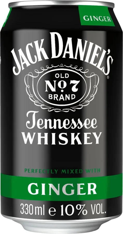 DPG Jack Daniel's & Ginger 10% 12x330ml Can
