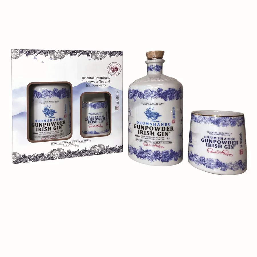 Drumshanbo Gunpowder Irish Gin Ceramic Cup GB 43% - 1l