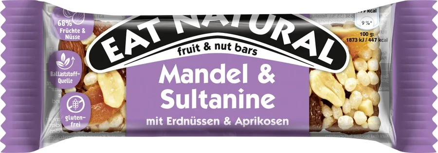Eat Natural Mandel & Sultanine mit Erdnüssen & Aprikosen 40g