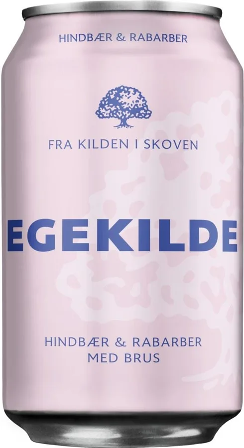 Egekilde Hindbær & Rabarber med brus 24x330ml Can