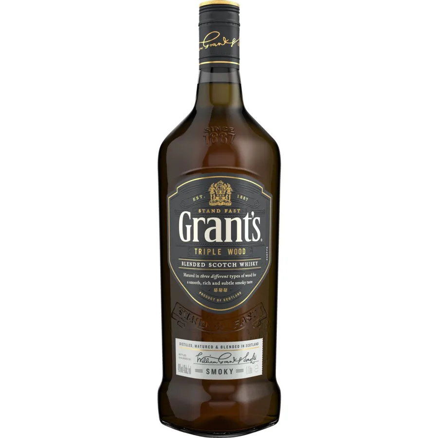 Grant's Triple Wood Smoky 40% - 1l