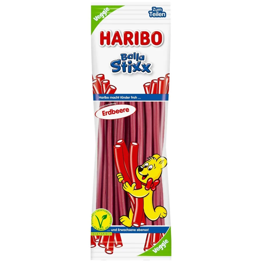 Haribo Balla Stixx Erdbeere 200g - veggie