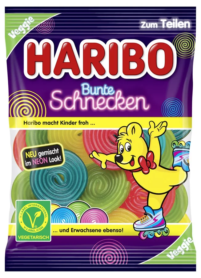 Haribo Bunte Schnecken 160g - veggie
