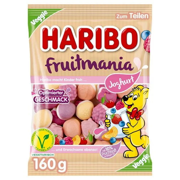 Haribo Fruitmania Joghurt 160g - veggie