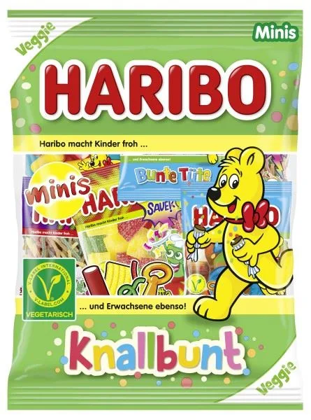 Haribo Knallbunt minis 230g - veggie