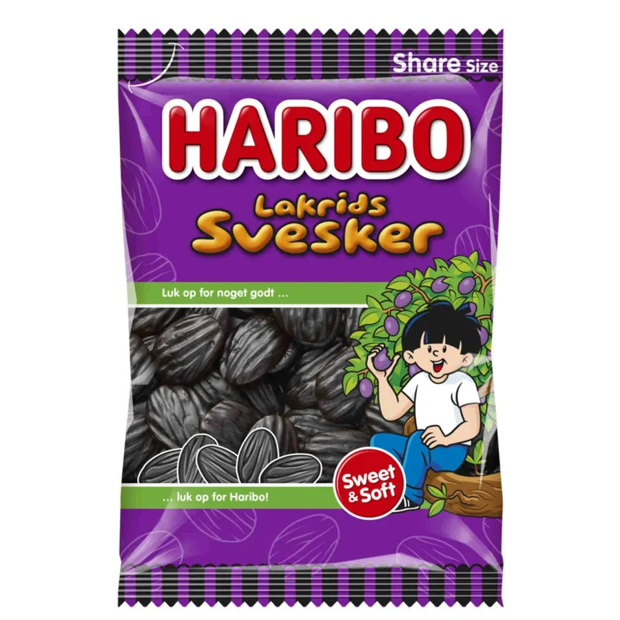 Haribo Lakrids Svesker 375g