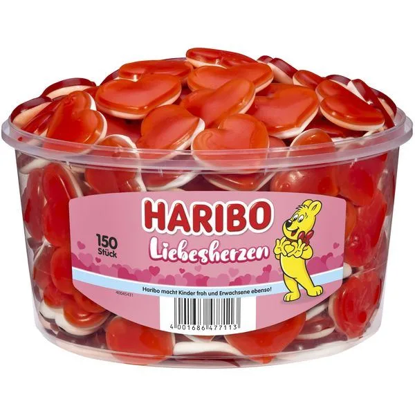 Haribo Liebesherzen 150 pcs. 1,2 kg