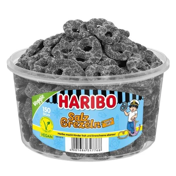 Haribo Salz Brezeln 150 pcs. 1,05kg - veggie
