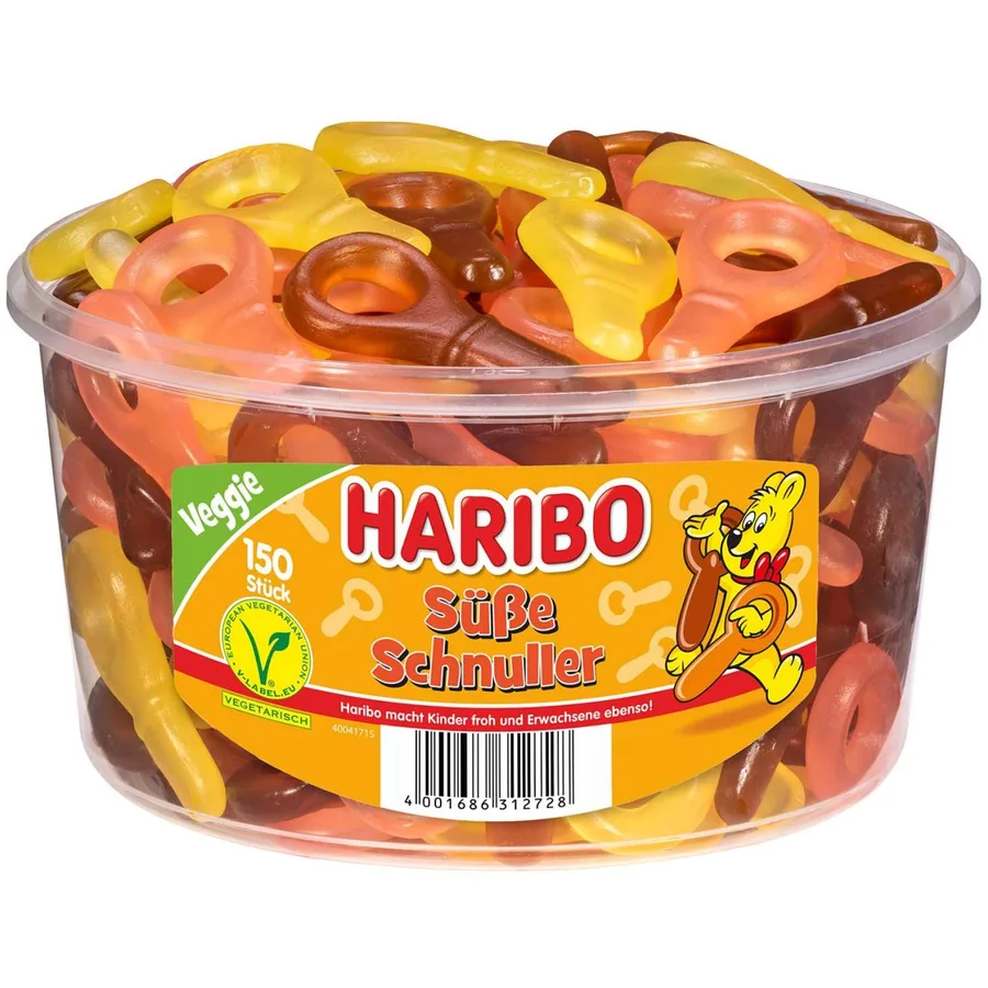 Haribo Süsse Schnuller 150 pcs. 1,35 kg - veggie