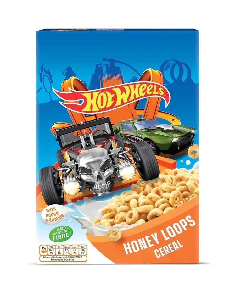 Hot Wheels Honey Loops Cereal 375g