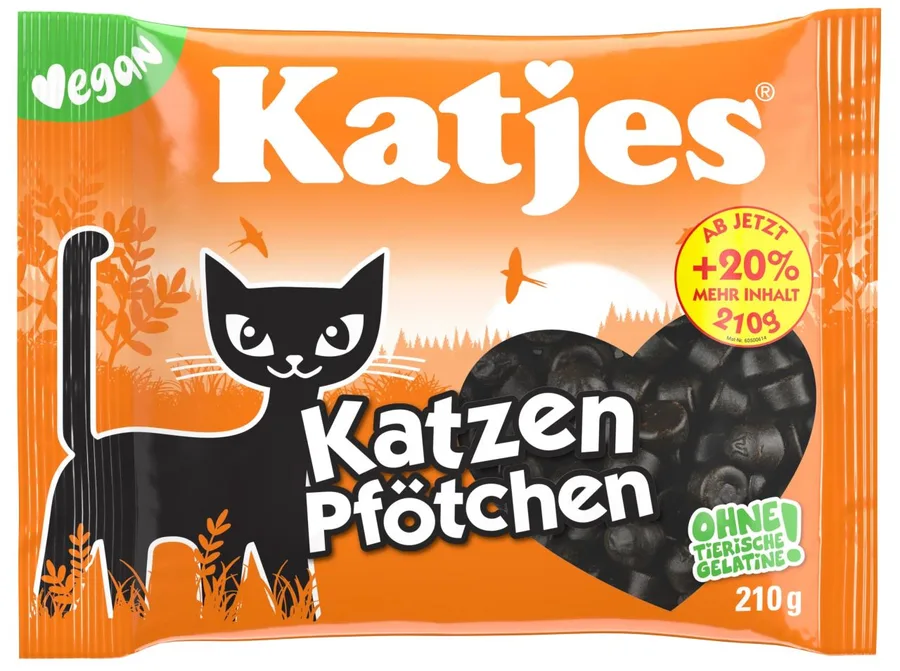 Katjes Katzen Pfötchen 210g - vegan