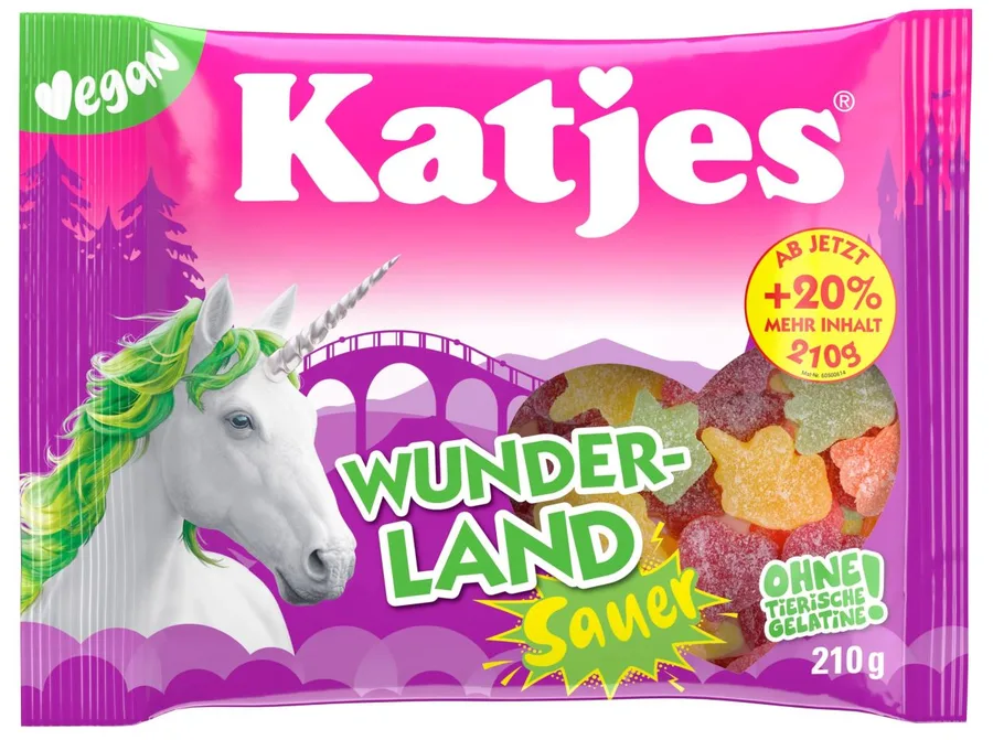 Katjes Wunderland Sauer 210g - vegan