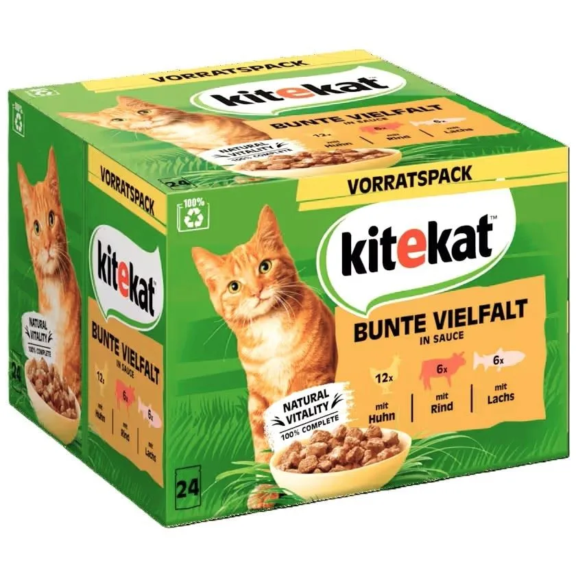 Kitekat Bunte Vielfalt in Gravy 24x85g