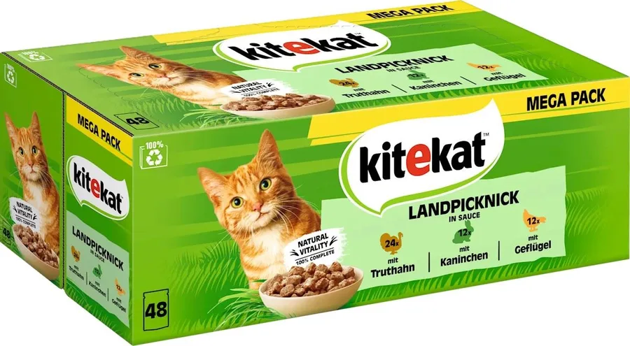 Kitekat Landpicknick in Gravy 48x85g Mega Pack