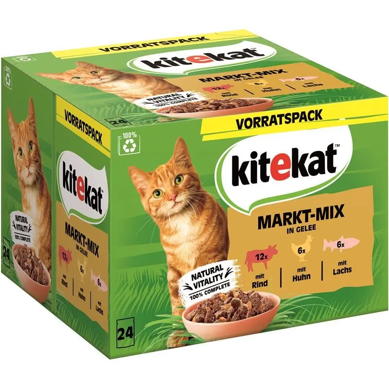 Kitekat Markt-Mix in Jelly 24x85g