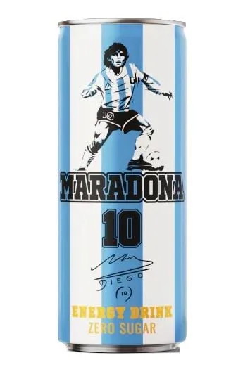 Maradona Energy Drink Zero Sugar 24x250ml Can