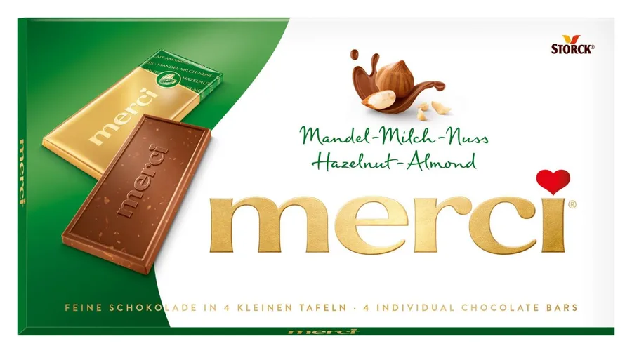 merci Hazelnut-Almond 4 pcs. 100g