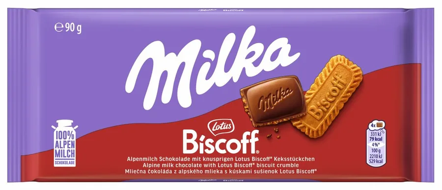 Milka & Lotus Biscoff 90g