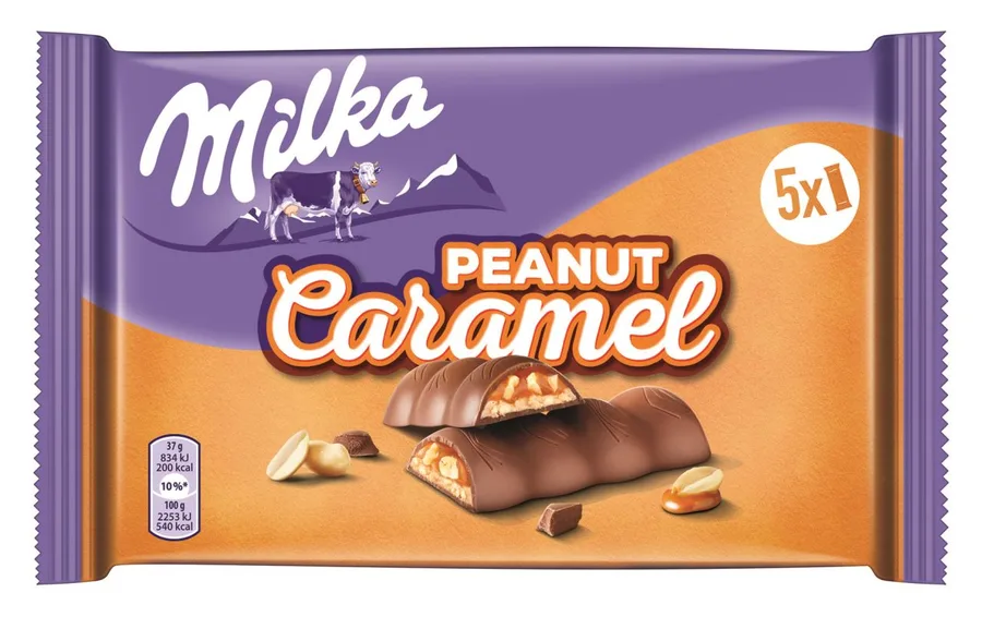 Milka & Peanut Caramel 5-pack 185g