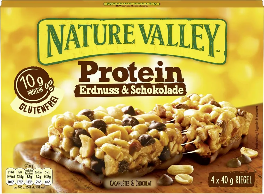 Nature Valley Protein Erdnuss & Schokolade 4 pcs. 160g