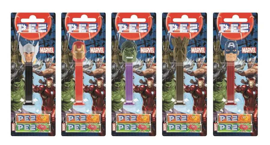 PEZ Marvel + 2 Refills 17g