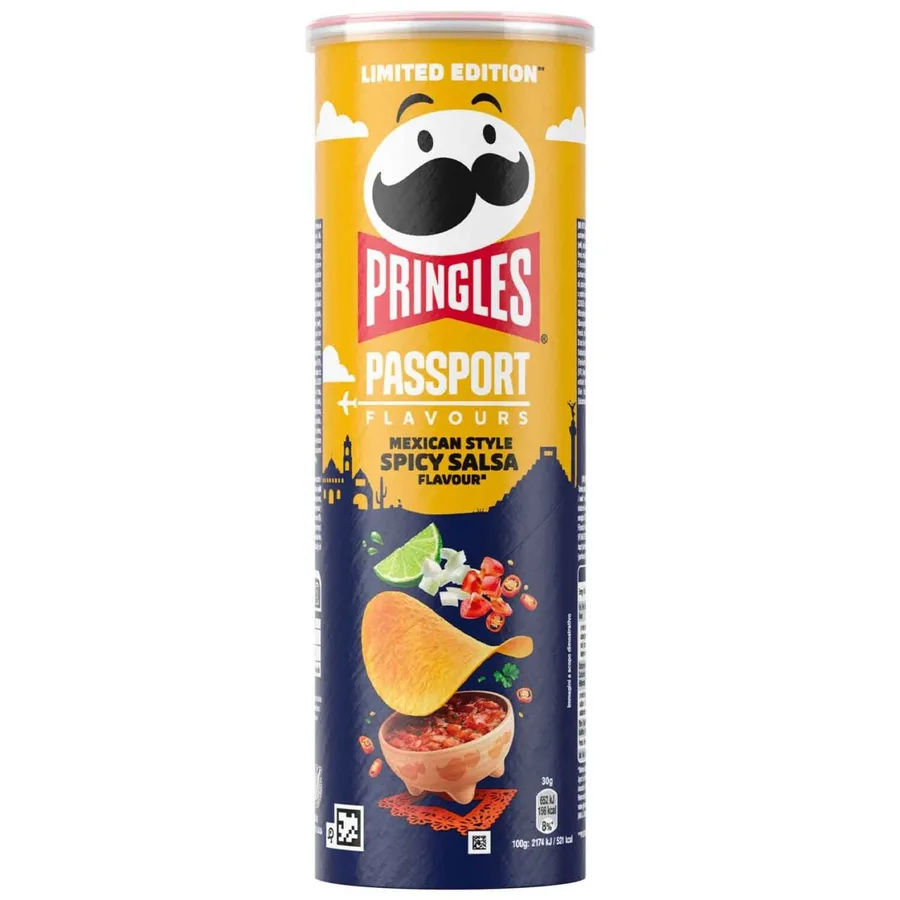 Pringles Passport Flavours Mexican Style Spicy Salsa 165g - Limited Edition