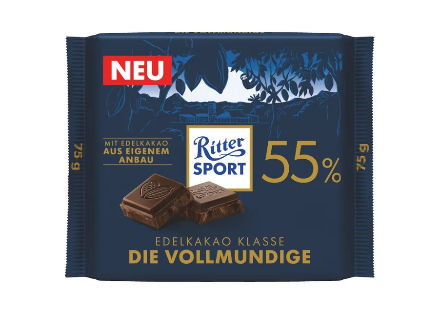 Ritter Sport Edelkakao Klasse 55% Die Vollmundige 75g