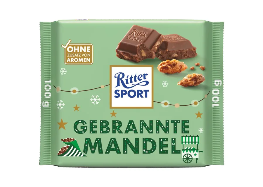 Ritter Sport Gebrannte Mandel 100g - Winter Edition