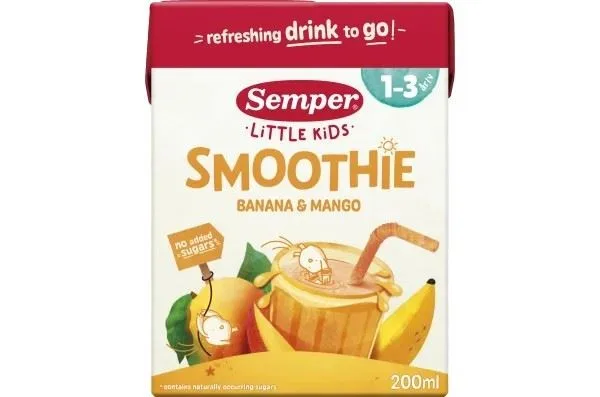 Semper Little Kids Smoothie Banana & Mango 1-3Y 200ml