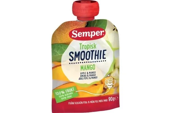 Semper Smoothie Tropisk Apple & Mango 6M 90g