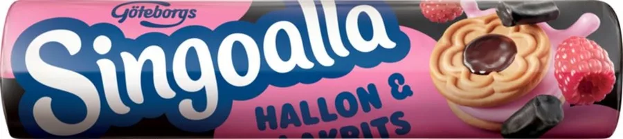 Singoalla Hallon & Lakrits 190g