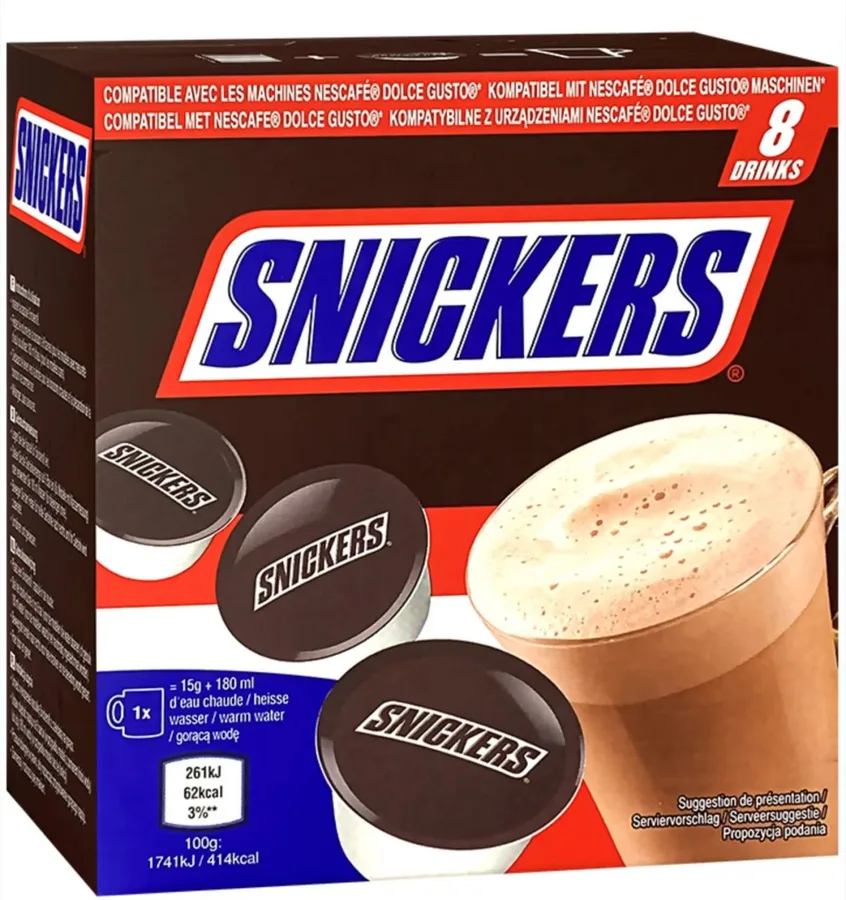 Snickers Hot Chocolate Pods 8 pcs. 120g