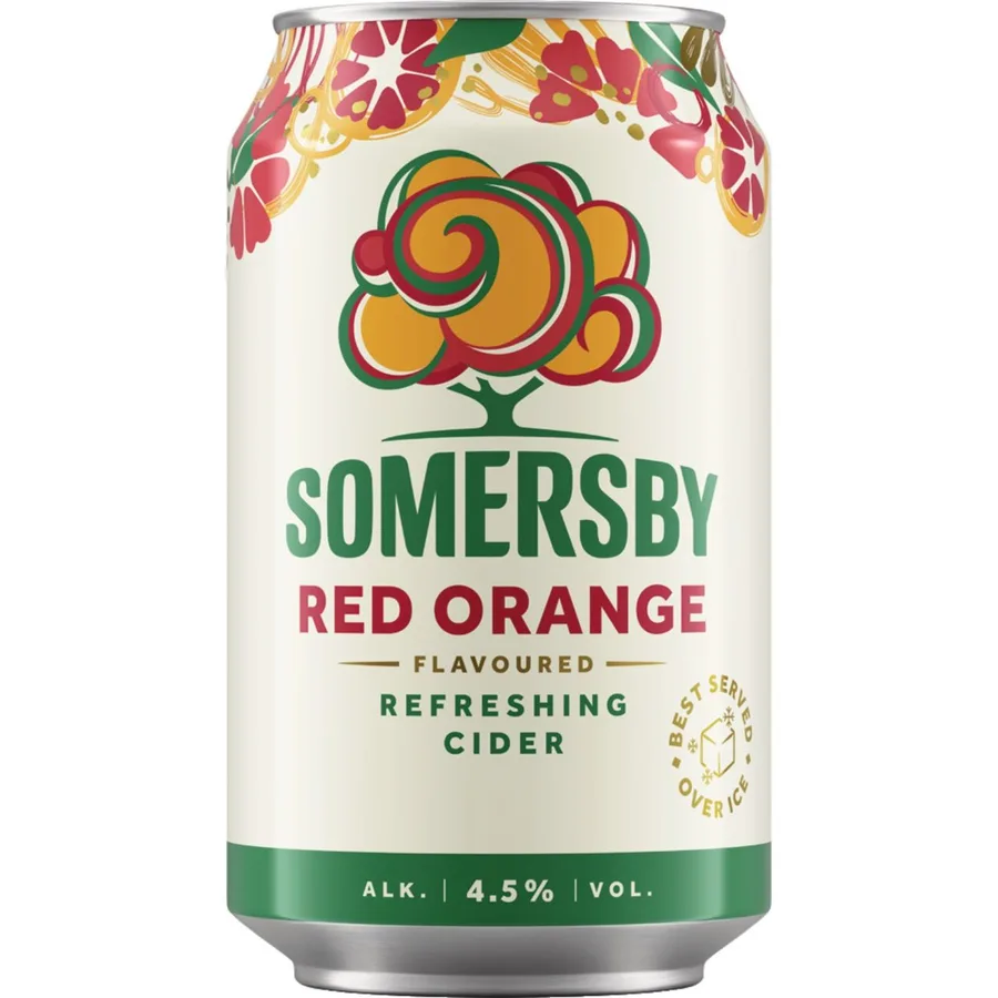 Somersby Red Orange 4,5% 18x330ml Can