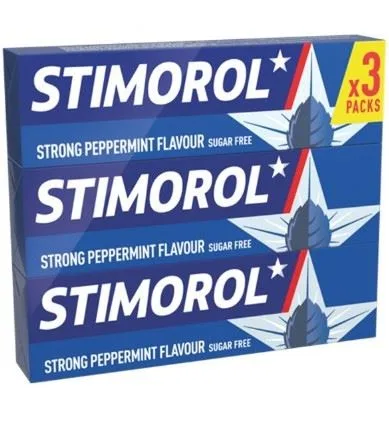 Stimorol Strong Peppermint 3-pack 42g - sugar free