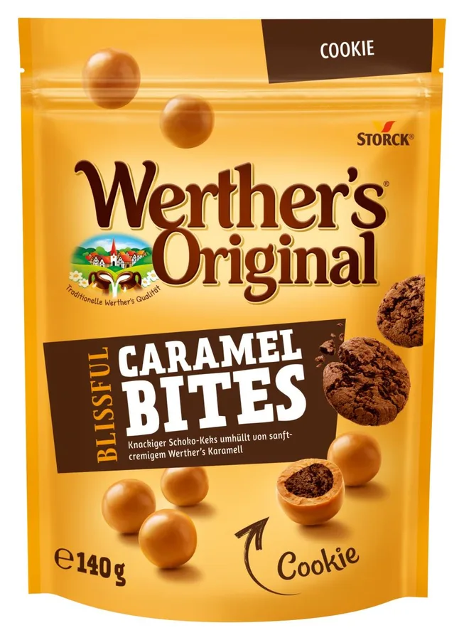 Storck Werther's Original Blissful Caramel Bites Cookie 140g