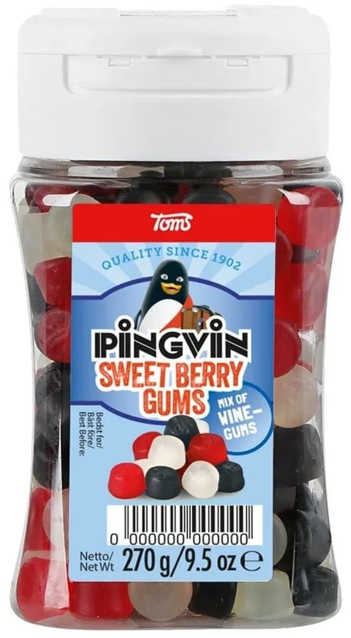 Toms Pingvin Sweet Berry Gums 270g