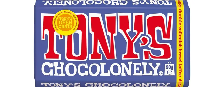 Tony's Chocolonely Dunkle Vollmilch Brezel Toffee 90g