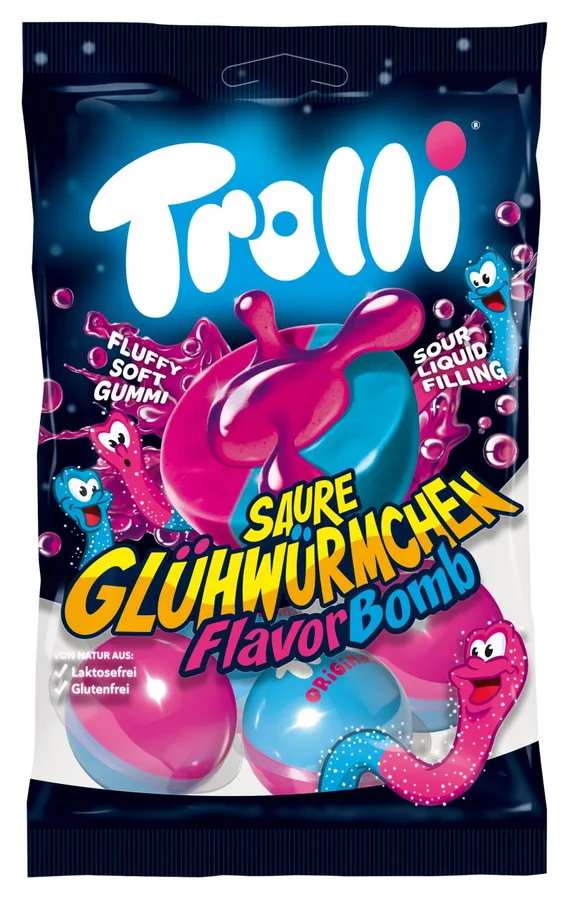 Trolli Flavorbomb Saure Glühwürmchen 75g