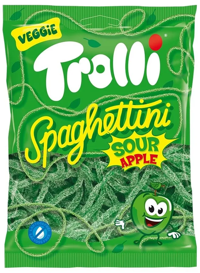 Trolli Spaghettini Sour Apple 100g - veggie
