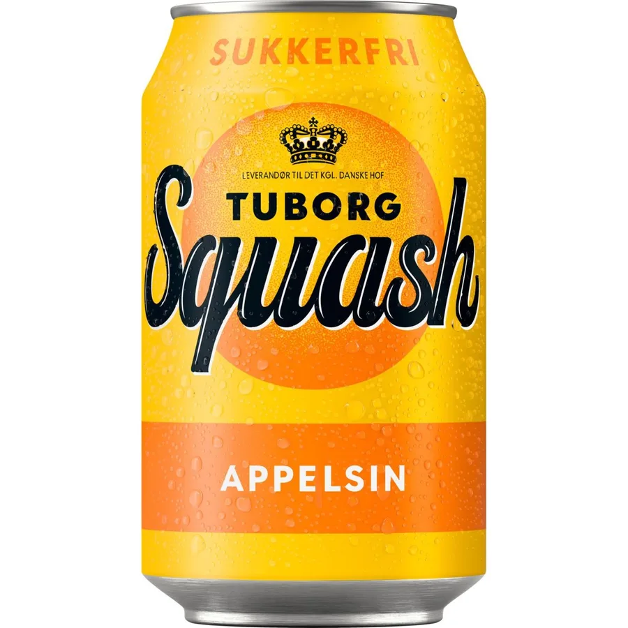 Tuborg Squash Appelsin 24x330ml Can - sugar free