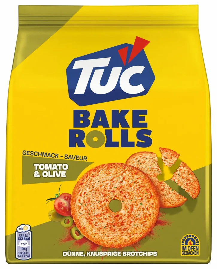 TUC Bake Rolls Tomato & Olive 150g
