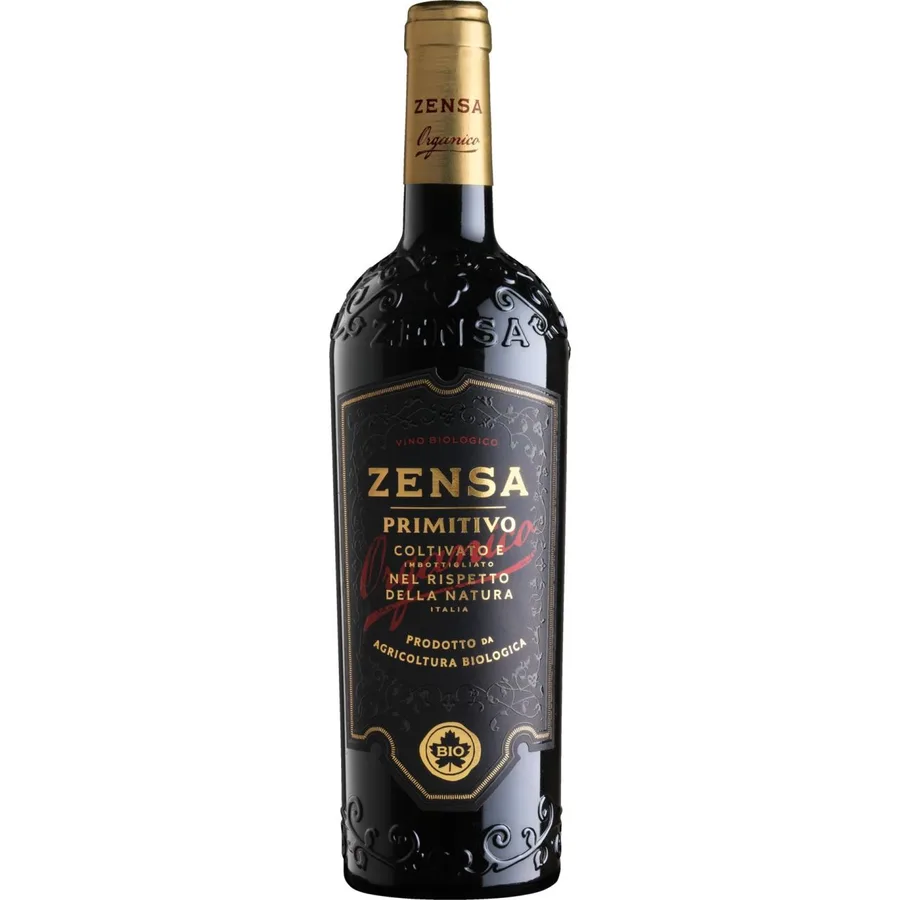 Zensa Primitivo Igp Puglia Organico 14% - 0,75l Bio DE-ÖKO-034