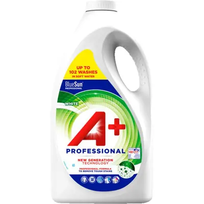 A+ Professional White Liquid Detergent 4,62l