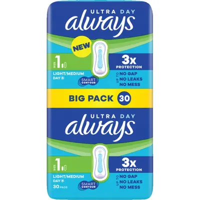 always Ultra Day size 1 30 pads