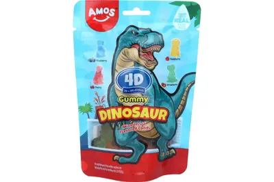 Amos 4D Gummy Dinosaur 65g