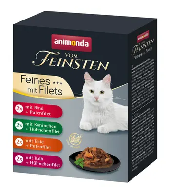 Animonda Vom Feinsten Cat Adult Fine Filets Variety Mixpack 8x85g