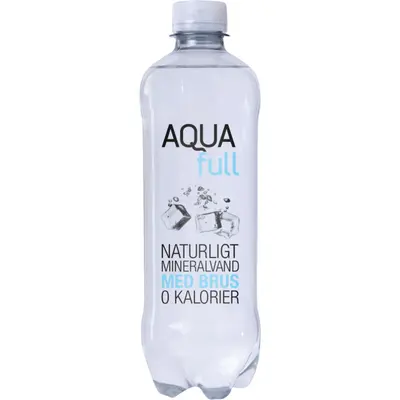 Aqua Full Carbonated Water 18x500ml Bottle PET - 0 kalorier